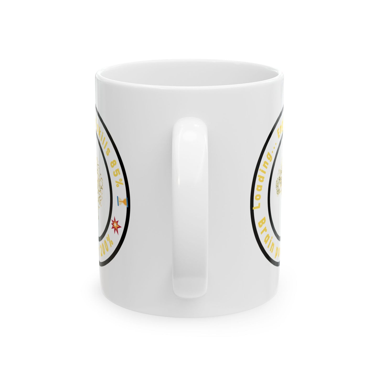 English Skills Loading Ceramic Mug, (11oz, 15oz)